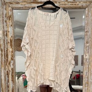 Free people lace  poncho